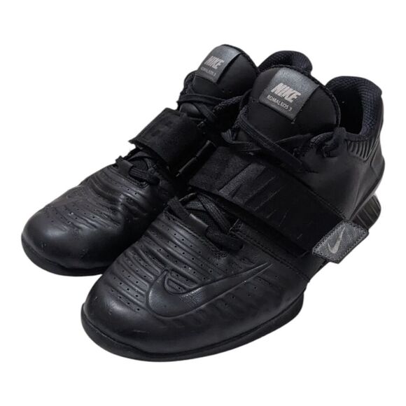 Nike Romaleos 3 XD Men's 11 Weightlifting Gym Shoes‎ Triple Black AO7987-001 - Picture 1 of 9